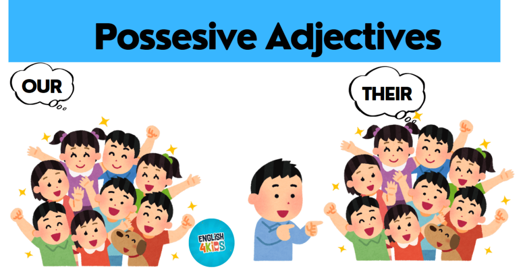 Adjetivos posesivos en inglés para niños - segundo ejemplo