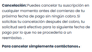 Cancelación de contrato en English4Kids