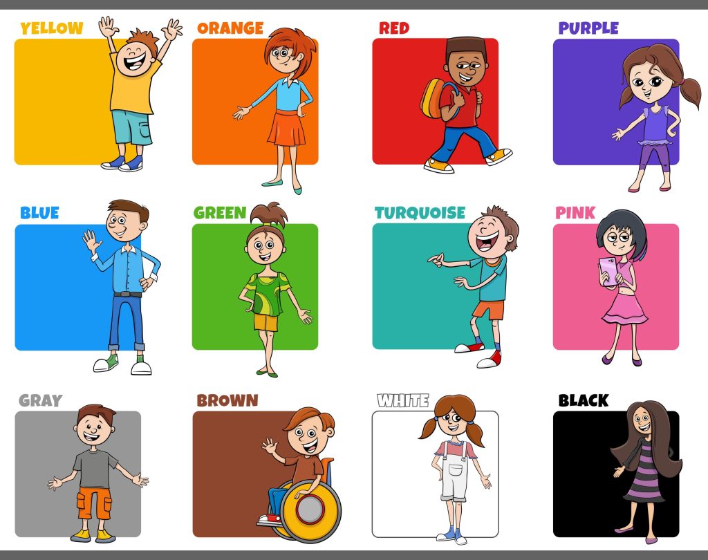 Actividades de colores en inglés para niños