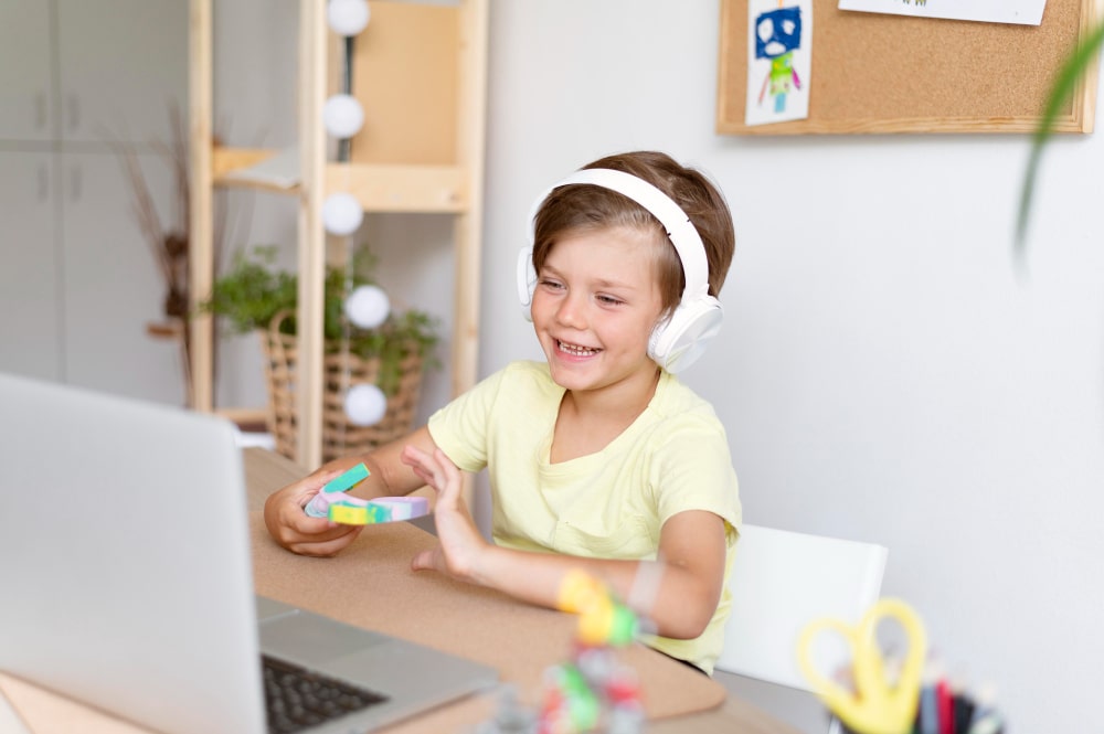 Progreso de un niño aprendiendo inglés