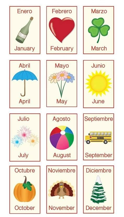 Actividades para aprender los meses en inglés - English4Kids